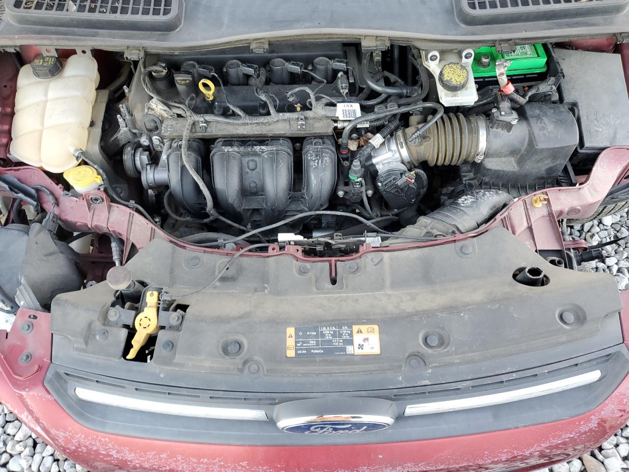 2016 Ford Escape VIN 1FMCU0G71GUC89439 Copart auction photo, all over damage thumbnail 12