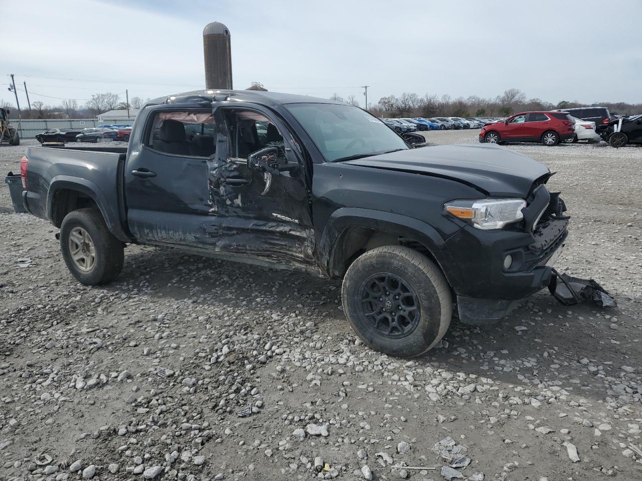 2022 Toyota Tacoma VIN 3TMAZ5CN2NM173571 Copart auction photo, front end / side damage thumbnail 4