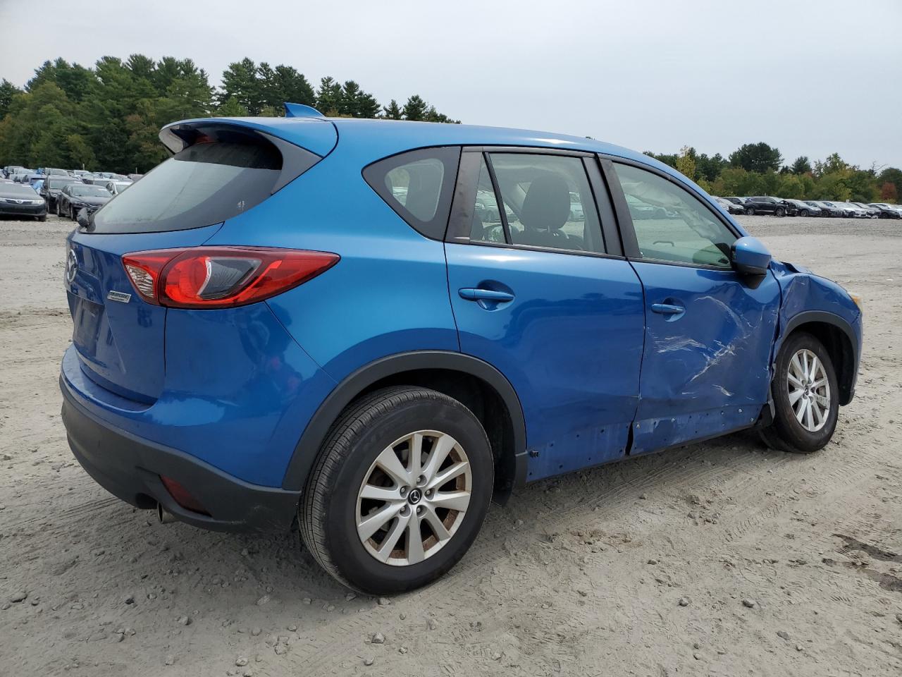 2014 Mazda CX-5 VIN JM3KE2BE8E0378452 Copart auction photo, front end / side damage thumbnail 3