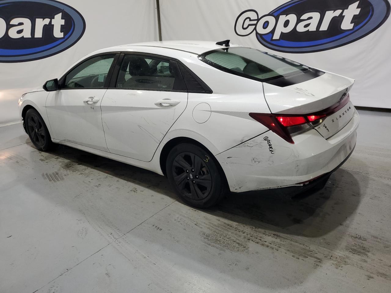 2021 Hyundai Elantra VIN 5NPLM4AG5MH049014 Copart auction photo, rear end damage thumbnail 2