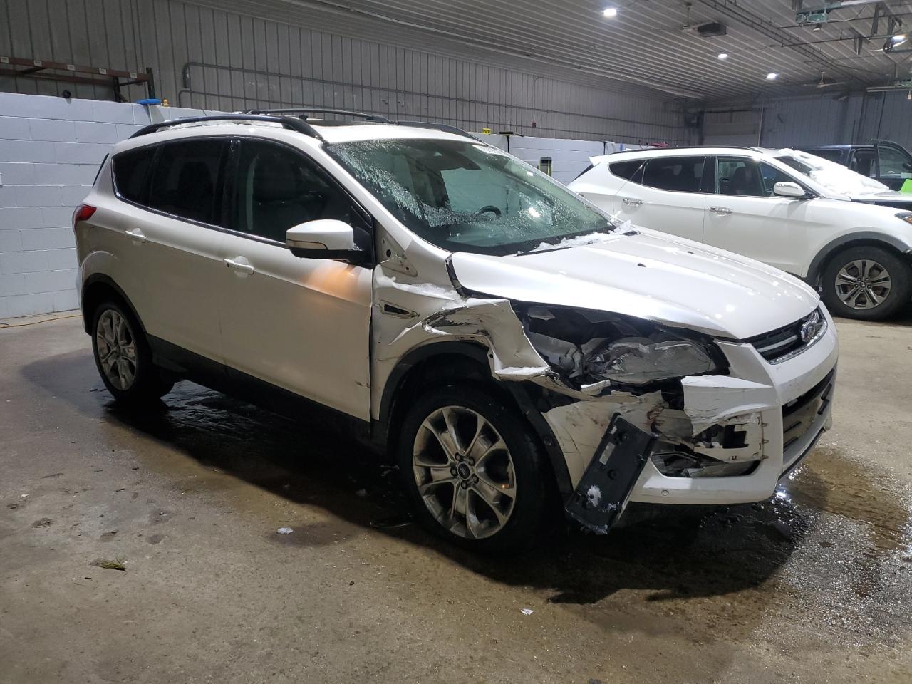 2013 Ford Escape VIN 1FMCU9H95DUA12938 Copart auction photo, front end / side damage thumbnail 4