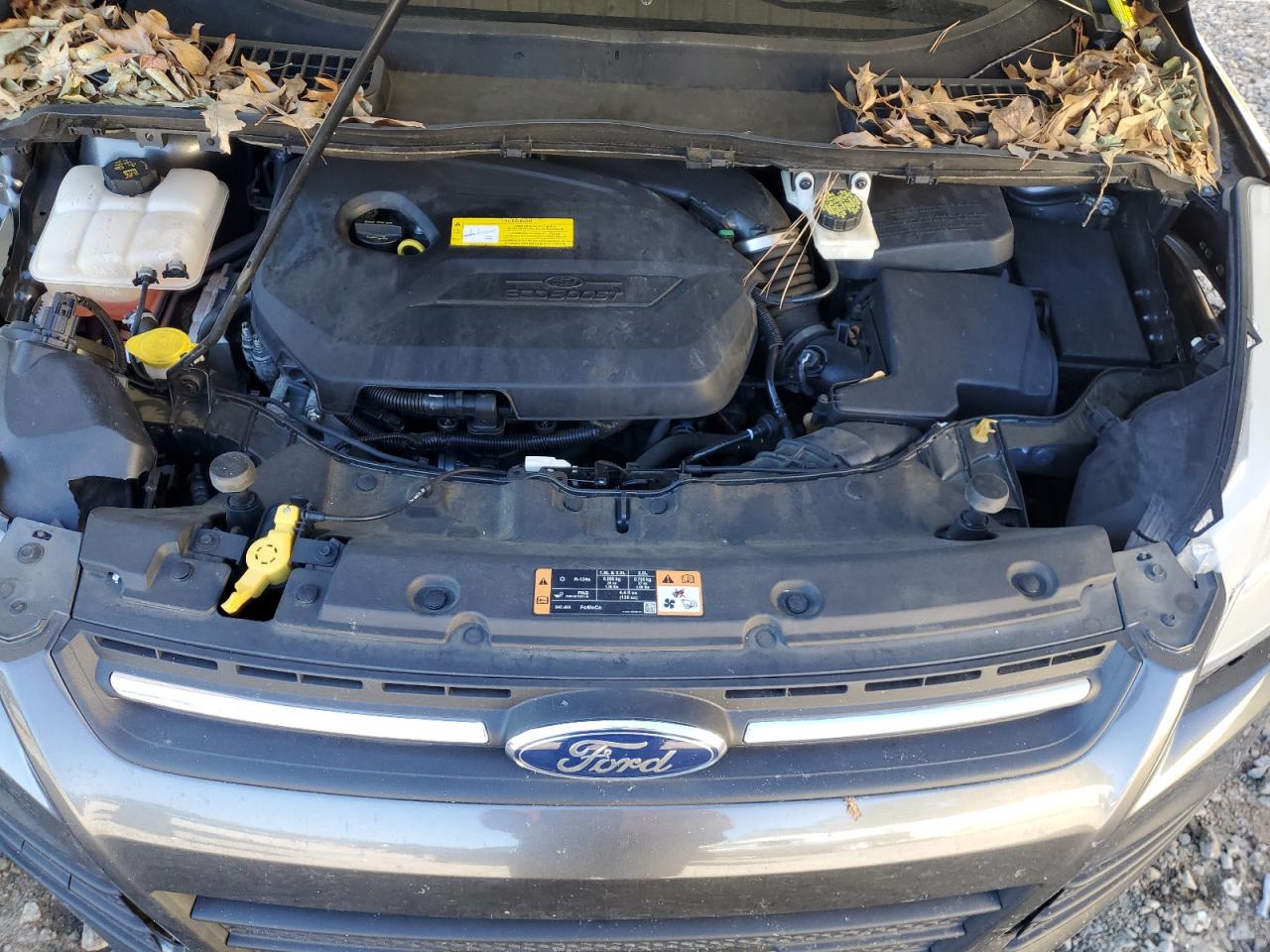 2015 Ford Escape VIN 1FMCU0GXXFUB24357 Copart auction photo, front end / side damage thumbnail 12