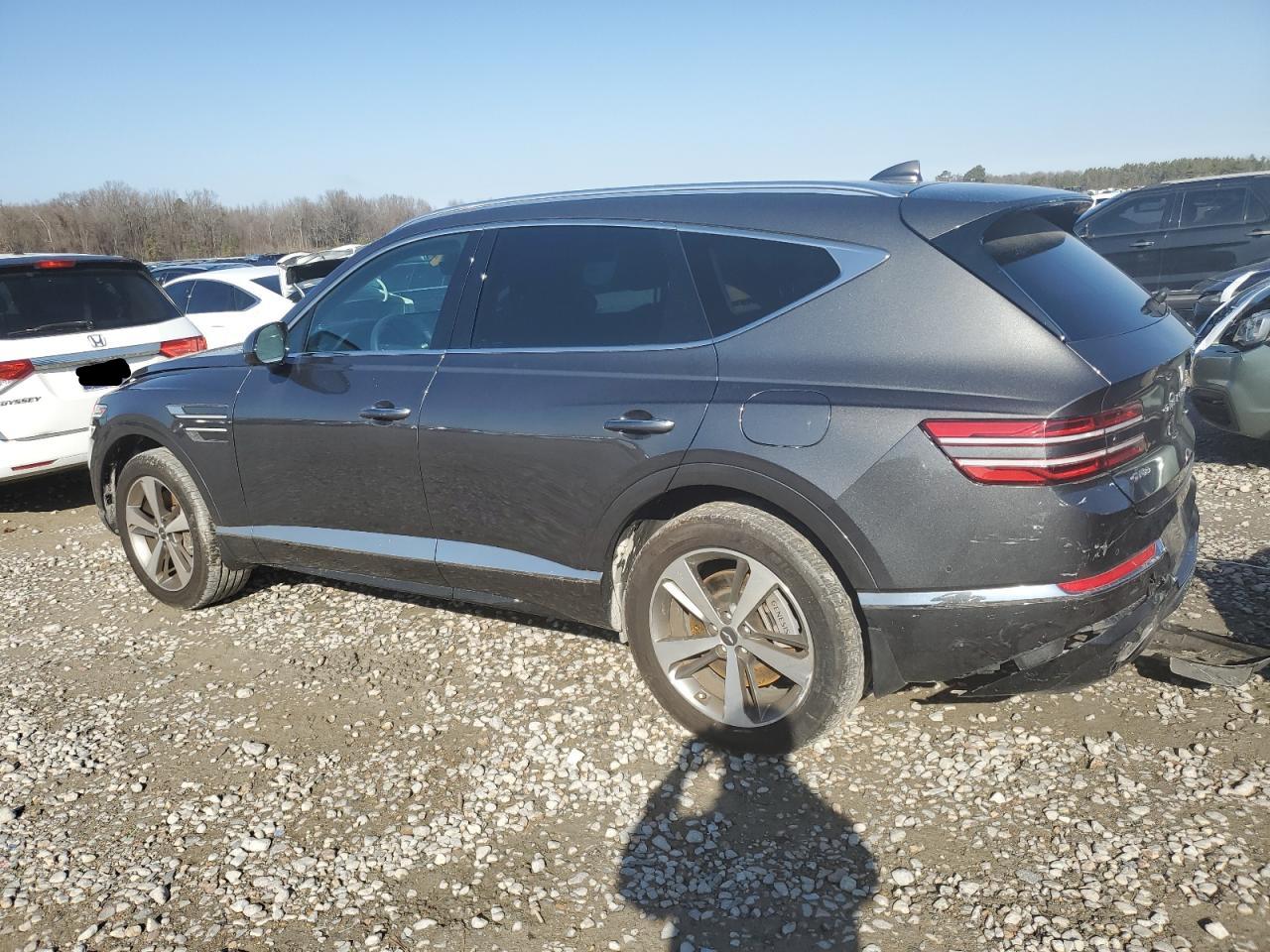 2023 Genesis Gv80 VIN KMUHBDSB9PU124092 Copart auction photo, side / rear end damage thumbnail 2