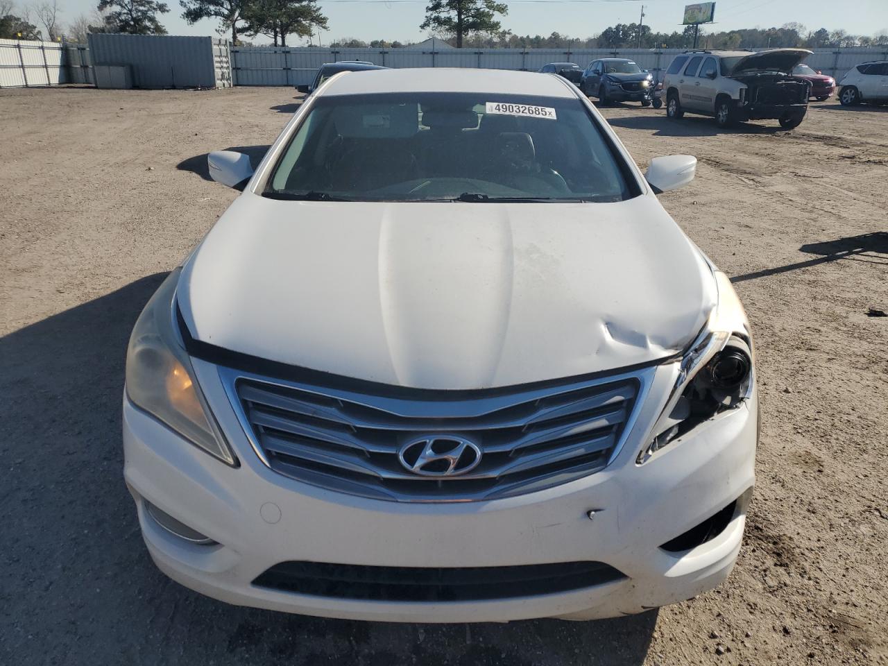 2013 Hyundai Azera VIN KMHFG4JG6DA248256 Copart auction photo, front end damage thumbnail 5
