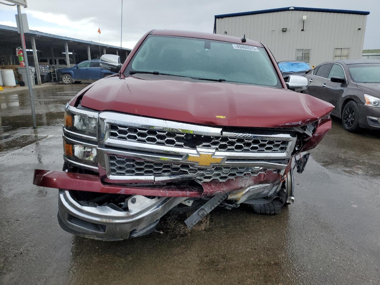 2015 Chevrolet Silverado VIN 1GCRCREC5FZ150793 Copart auction photo, front end / side damage thumbnail 5