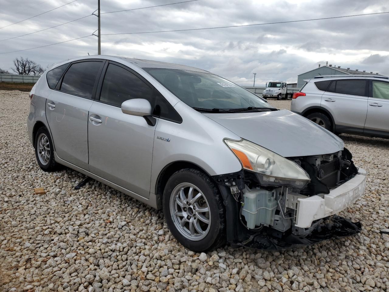 2012 Toyota Prius VIN JTDZN3EU4C3090813 Copart auction photo, front end / side damage thumbnail 4