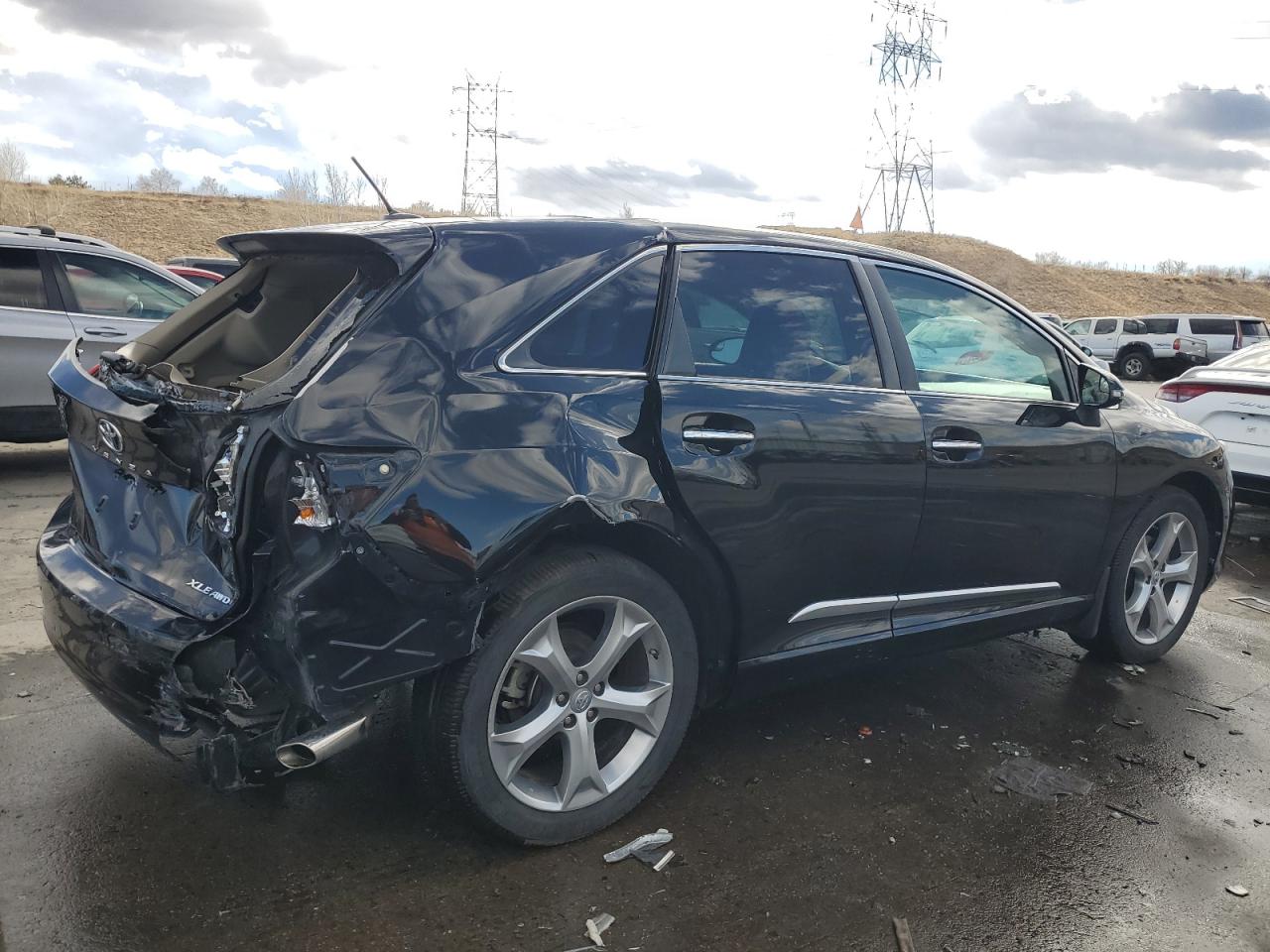 2013 Toyota Venza VIN 4T3BK3BB3DU082343 Copart auction photo, rear end / side damage thumbnail 3