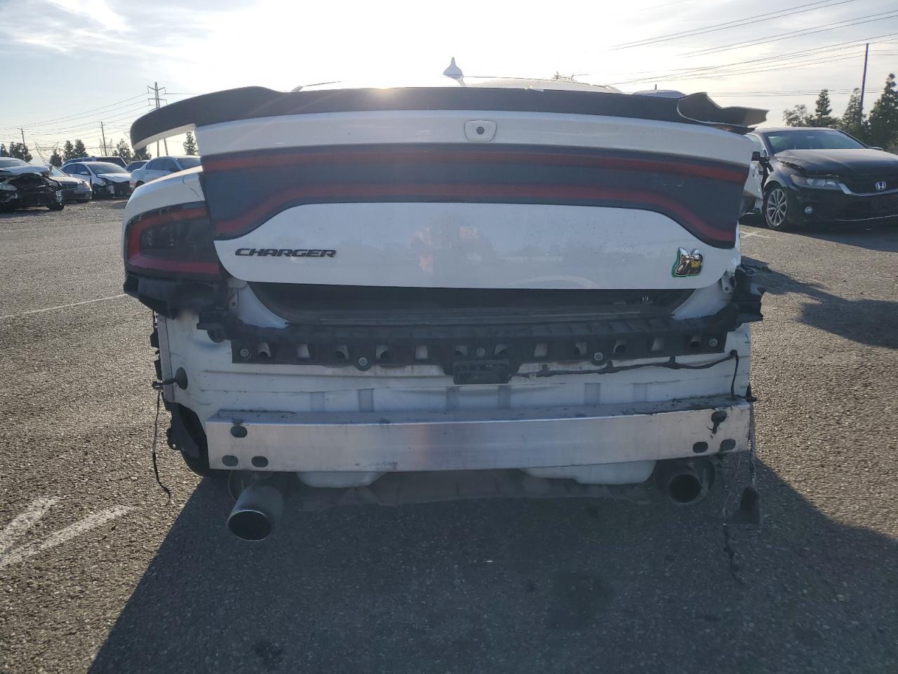 2020 Dodge Charger VIN 2C3CDXGJ0LH120488 Copart auction photo, rear end / mechanical damage thumbnail 6