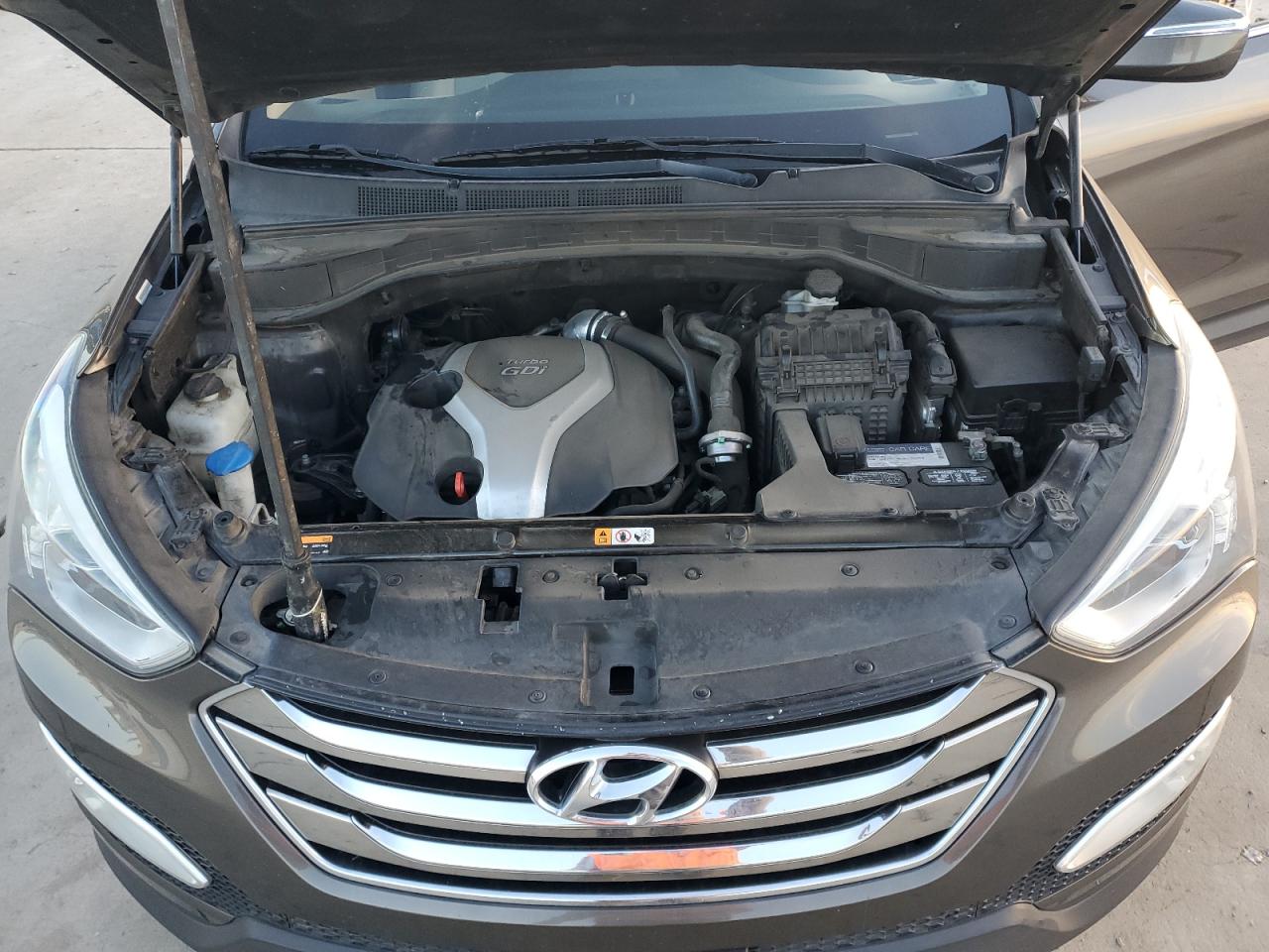 2014 Hyundai Santa Fe VIN 5XYZU3LA0EG180020 Copart auction photo, front end damage thumbnail 12