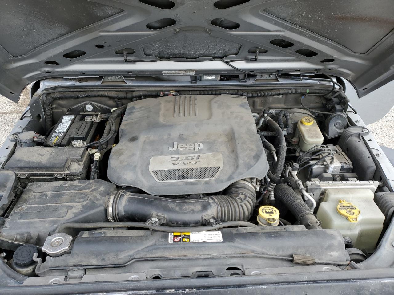 2013 Jeep Wrangler VIN 1C4AJWAG3DL644385 Copart auction photo, all over damage thumbnail 11