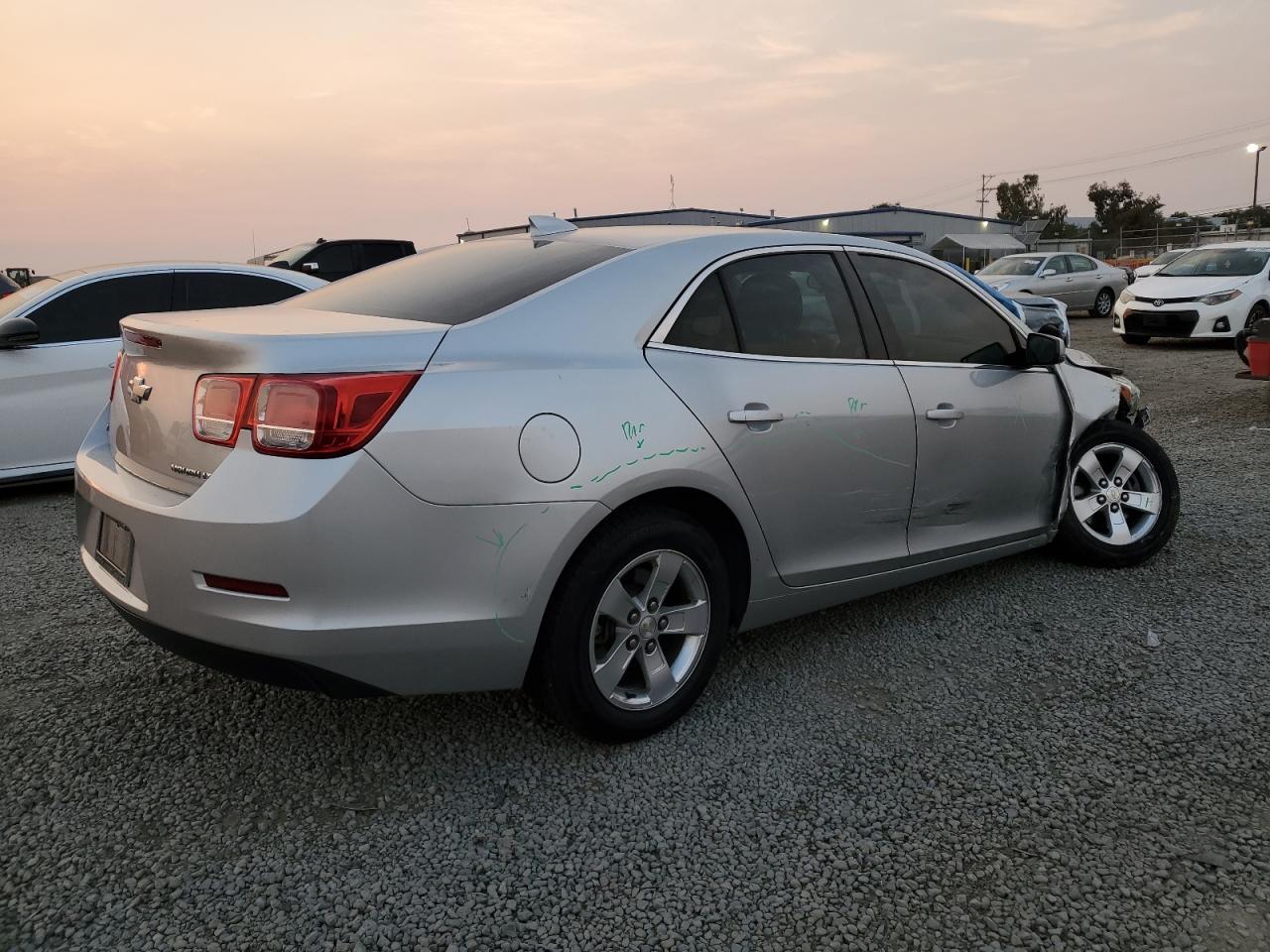 2016 Chevrolet Malibu VIN 1G11C5SA9GF168654 Copart auction photo, front end / side damage thumbnail 3