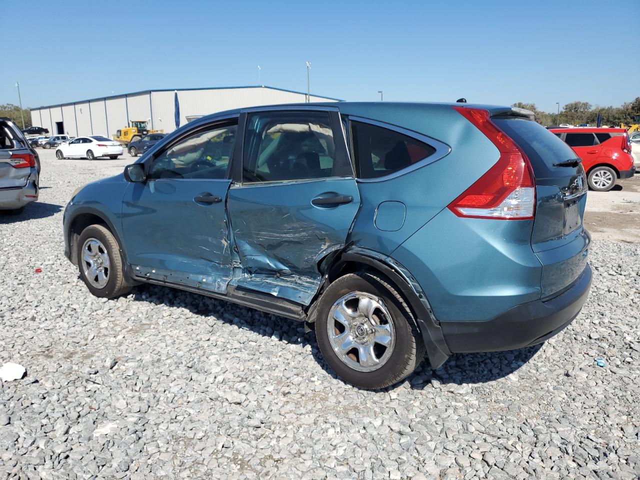 2014 Honda CR-V VIN 2HKRM3H34EH520045 Copart auction photo, side / rear end damage thumbnail 2