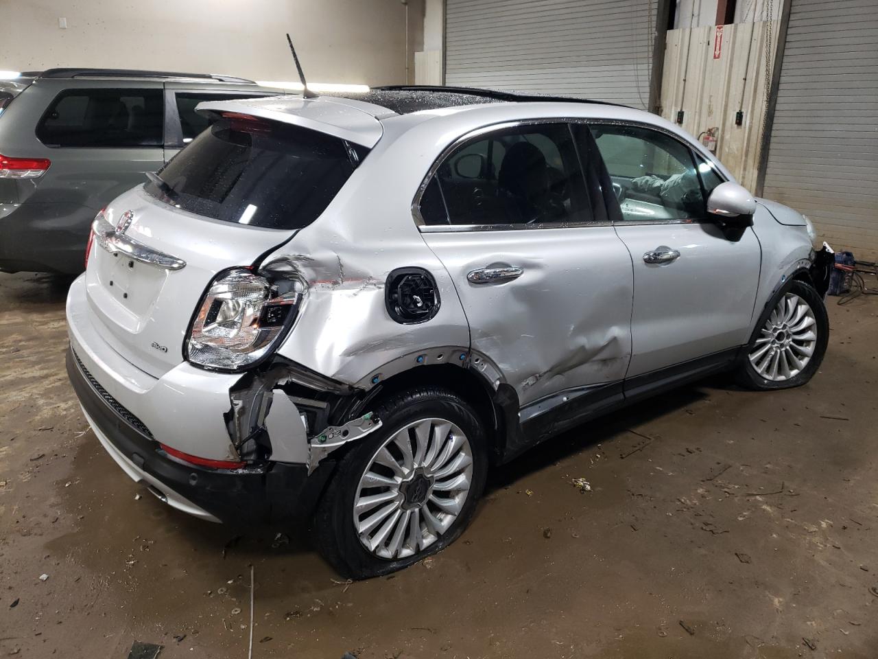 2016 Fiat 500 VIN ZFBCFYDT2GP476205 Copart auction photo, all over damage thumbnail 3