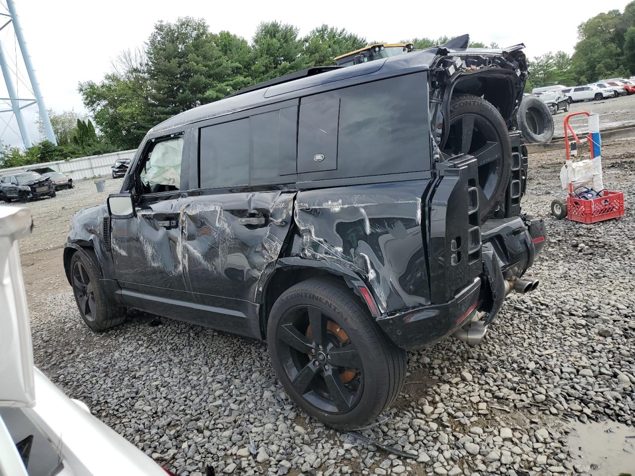 2023 Land Rover Defender VIN SALEWEEE6P2140647 Copart auction photo, all over damage thumbnail 2