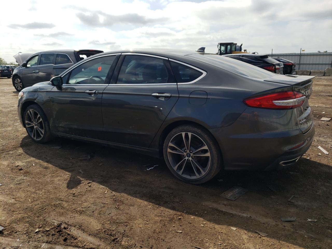2019 Ford Fusion VIN 3FA6P0D96KR222954 Copart auction photo, front end / side damage thumbnail 2