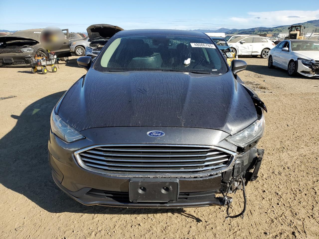 2019 Ford Fusion VIN 3FA6P0LU6KR174426 Copart auction photo, front end / rear end damage thumbnail 5