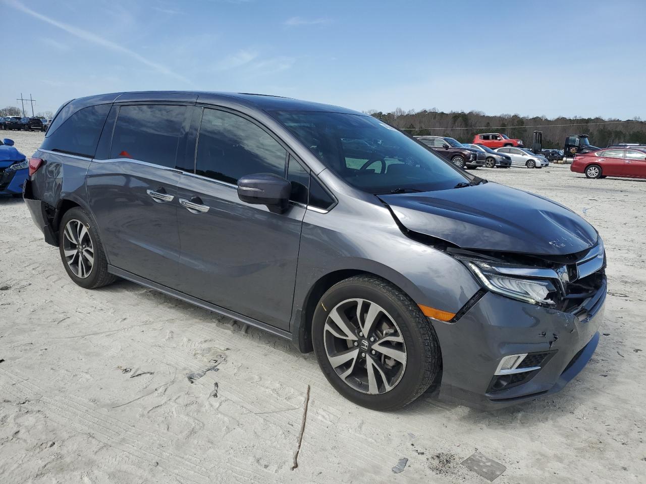 2020 Honda Odyssey VIN 5FNRL6H91LB023846 Copart auction photo, rear end / front end damage thumbnail 4