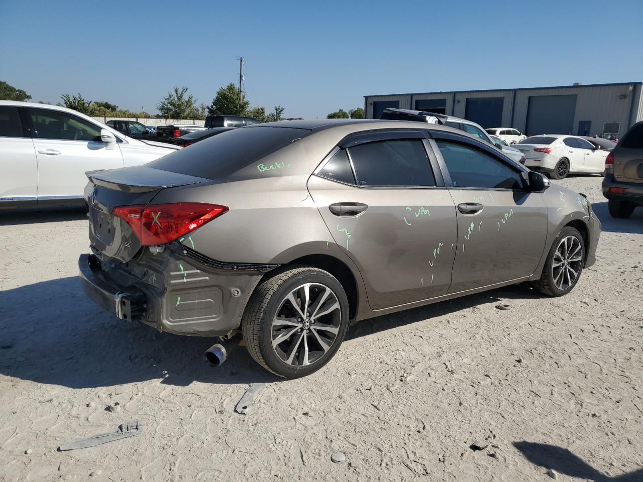 2017 Toyota Corolla VIN 5YFBURHE2HP622473 Copart auction photo, rear end / front end damage thumbnail 3