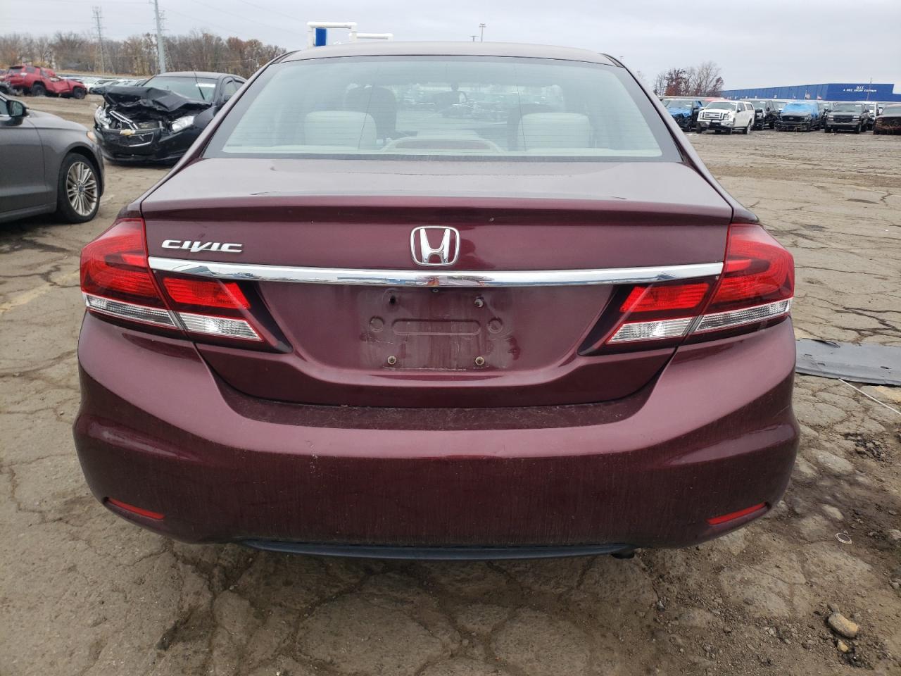 2015 Honda Civic VIN 19XFB2F52FE244705 Copart auction photo, front end damage thumbnail 6