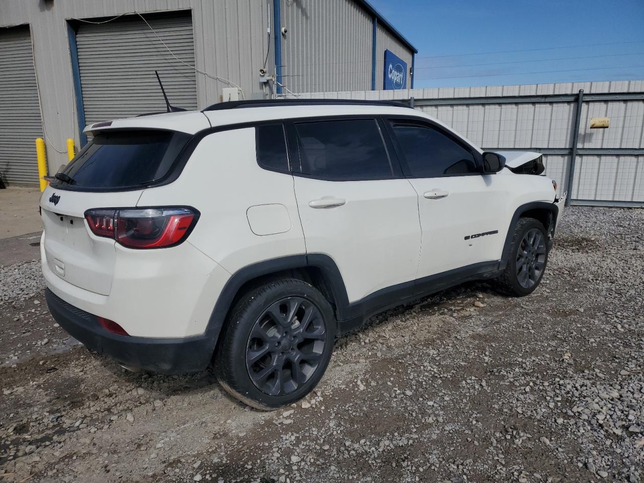 2021 Jeep Compass VIN 3C4NJCEB3MT602334 Copart auction photo, front end / side damage thumbnail 3