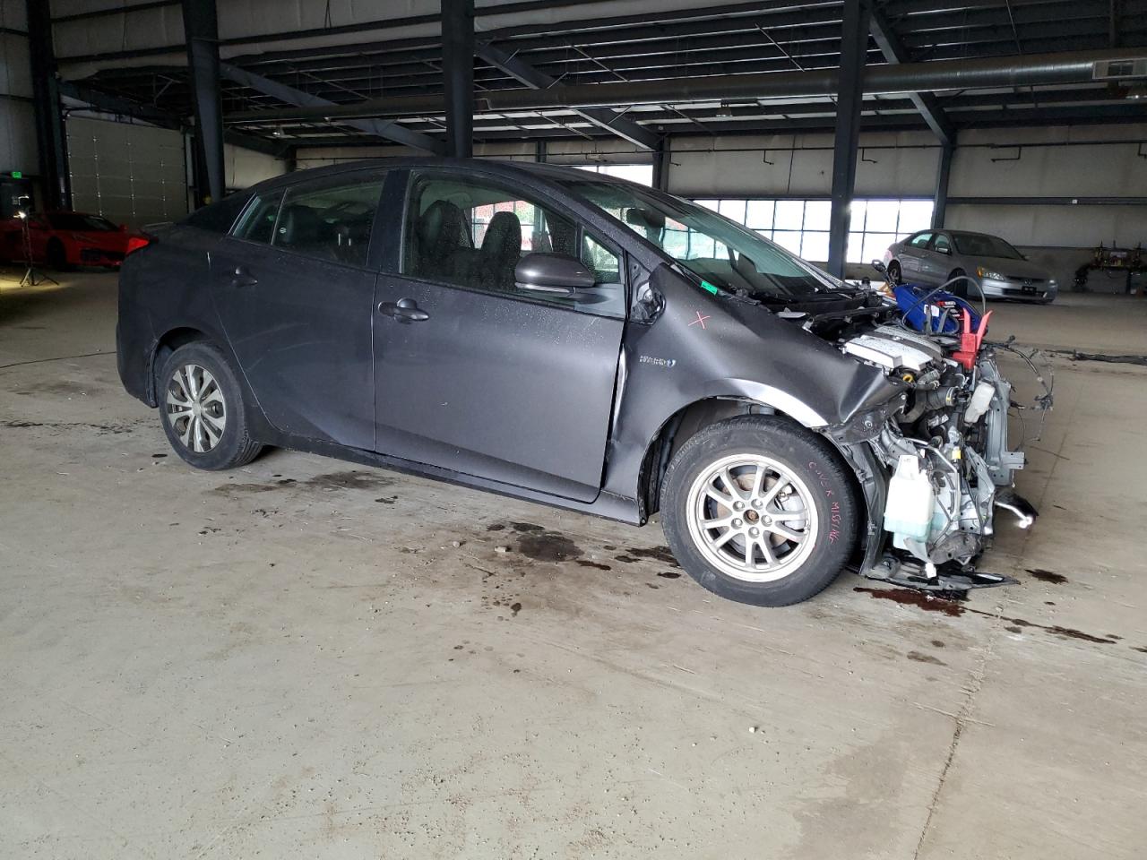 2021 Toyota Prius VIN JTDKAMFU9M3142729 Copart auction photo, front end damage thumbnail 4