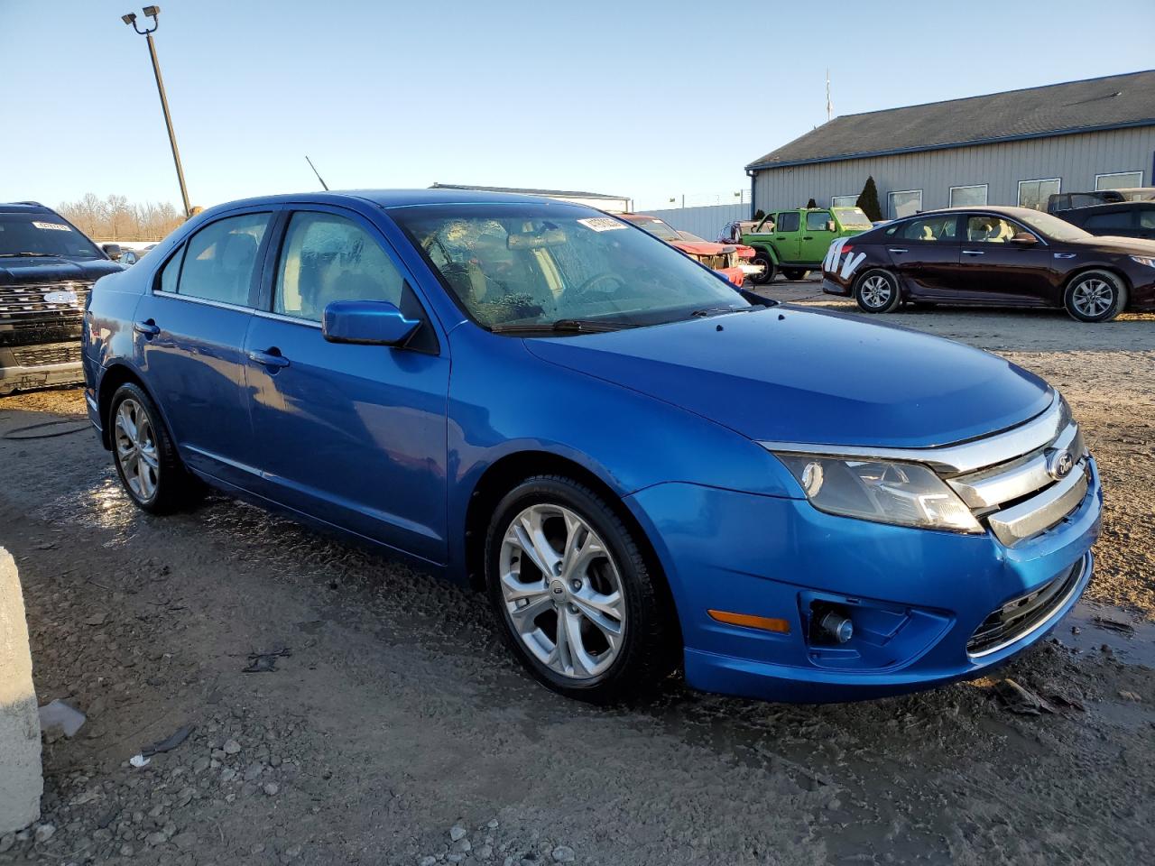 2012 Ford Fusion VIN 3FAHP0HA8CR421633 Copart auction photo, rear end / front end damage thumbnail 4