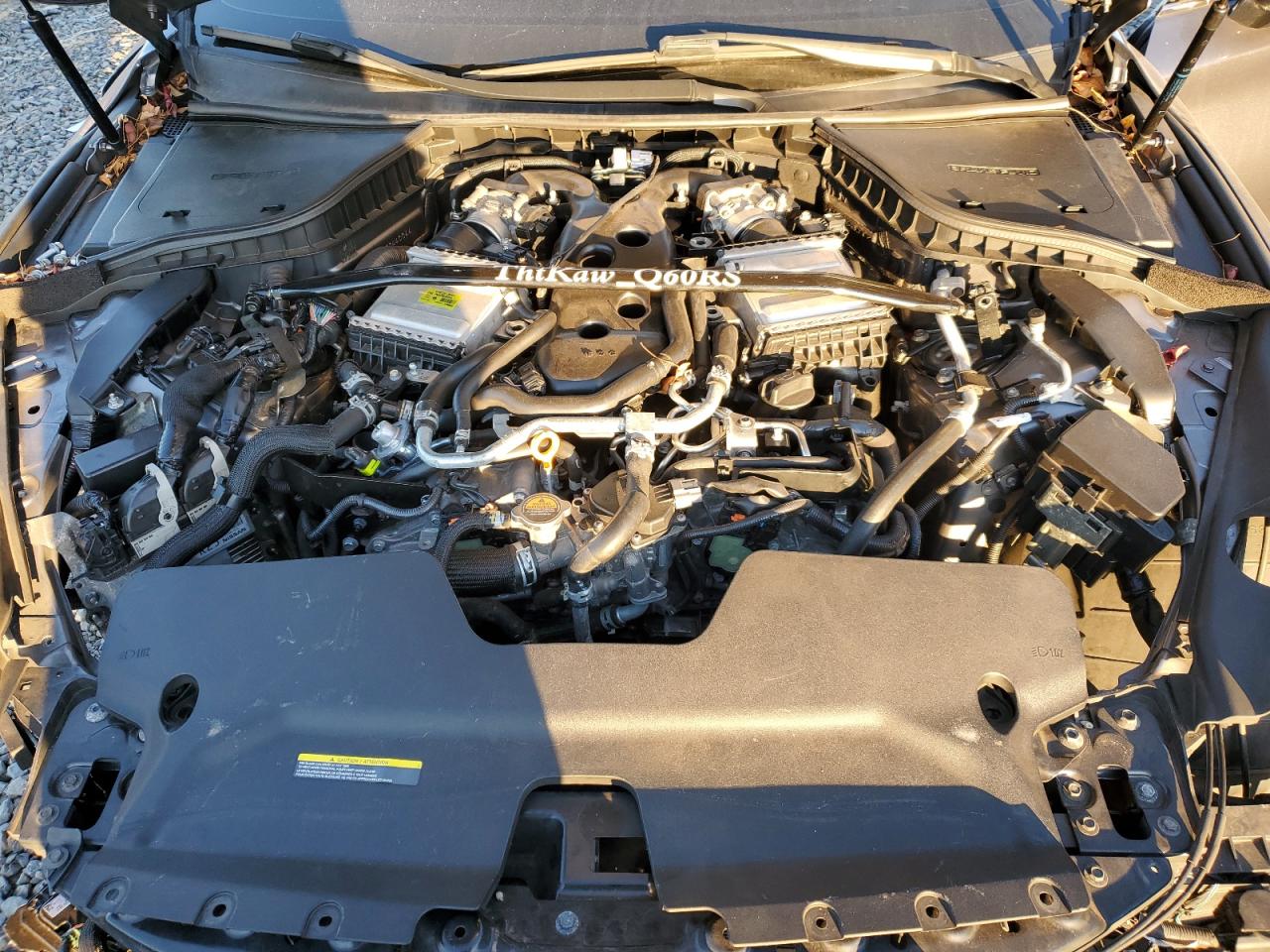 2019 Infiniti Q60 VIN JN1FV7EL7KM440044 Copart auction photo, side damage thumbnail 11