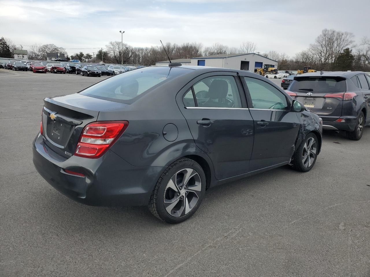 2020 Chevrolet Sonic VIN 1G1JF5SB9L4112381 Copart auction photo, undercarriage / side damage thumbnail 3