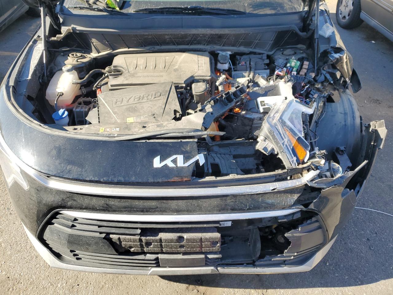 2023 KIA Niro VIN KNDCR3LE4P5078614 Copart auction photo, front end / side damage thumbnail 12