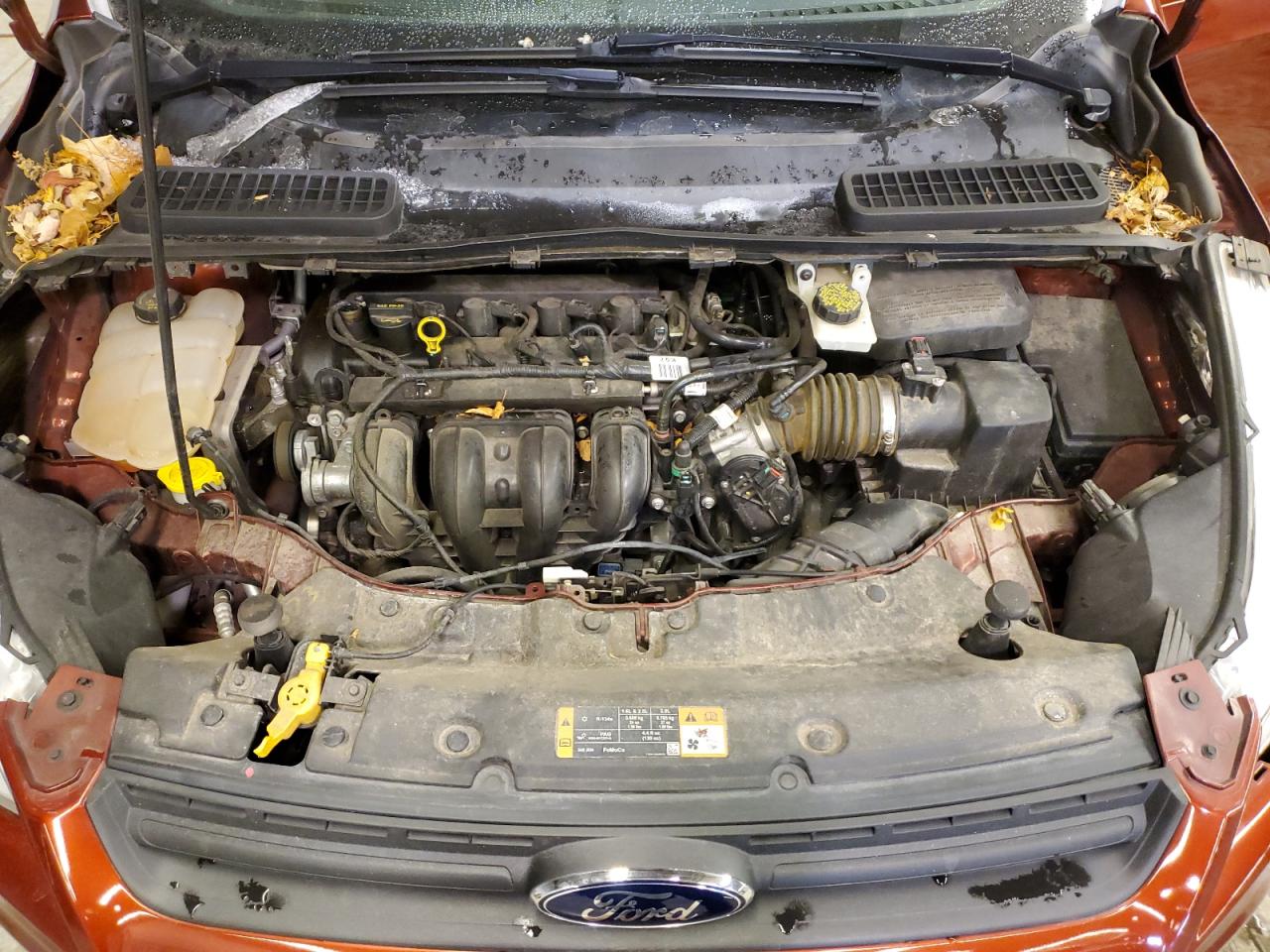 2014 Ford Escape VIN 1FMCU0F70EUD30514 Copart auction photo, front end / side damage thumbnail 11