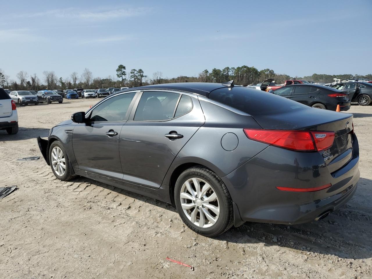 2015 KIA Optima VIN 5XXGN4A77FG443059 Copart auction photo, front end / minor dent/scratches damage thumbnail 2