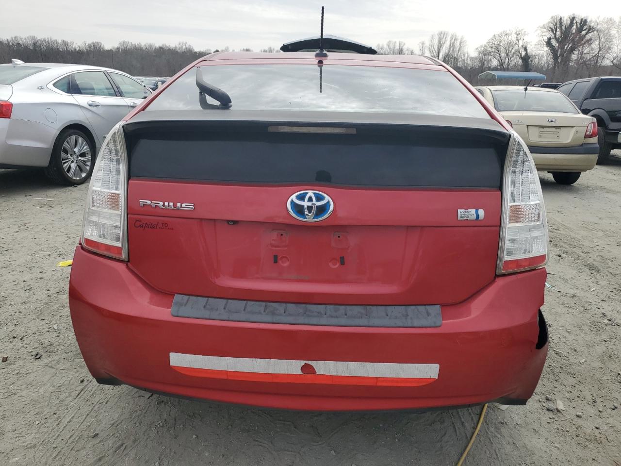 2011 Toyota Prius VIN JTDKN3DU8B0271464 Copart auction photo, rear end damage thumbnail 6