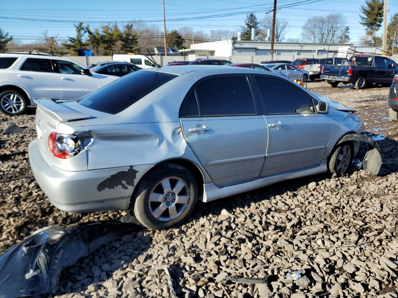 2008 Toyota Corolla VIN 2T1BR32E88C931209 Copart auction photo, front end / side damage thumbnail 3