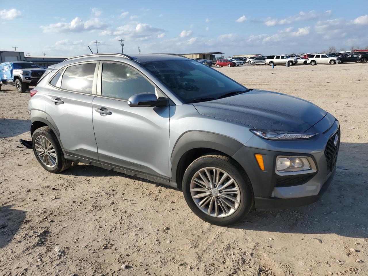 2021 Hyundai Kona VIN KM8K22AA4MU690075 Copart auction photo, rear end / all over damage thumbnail 4