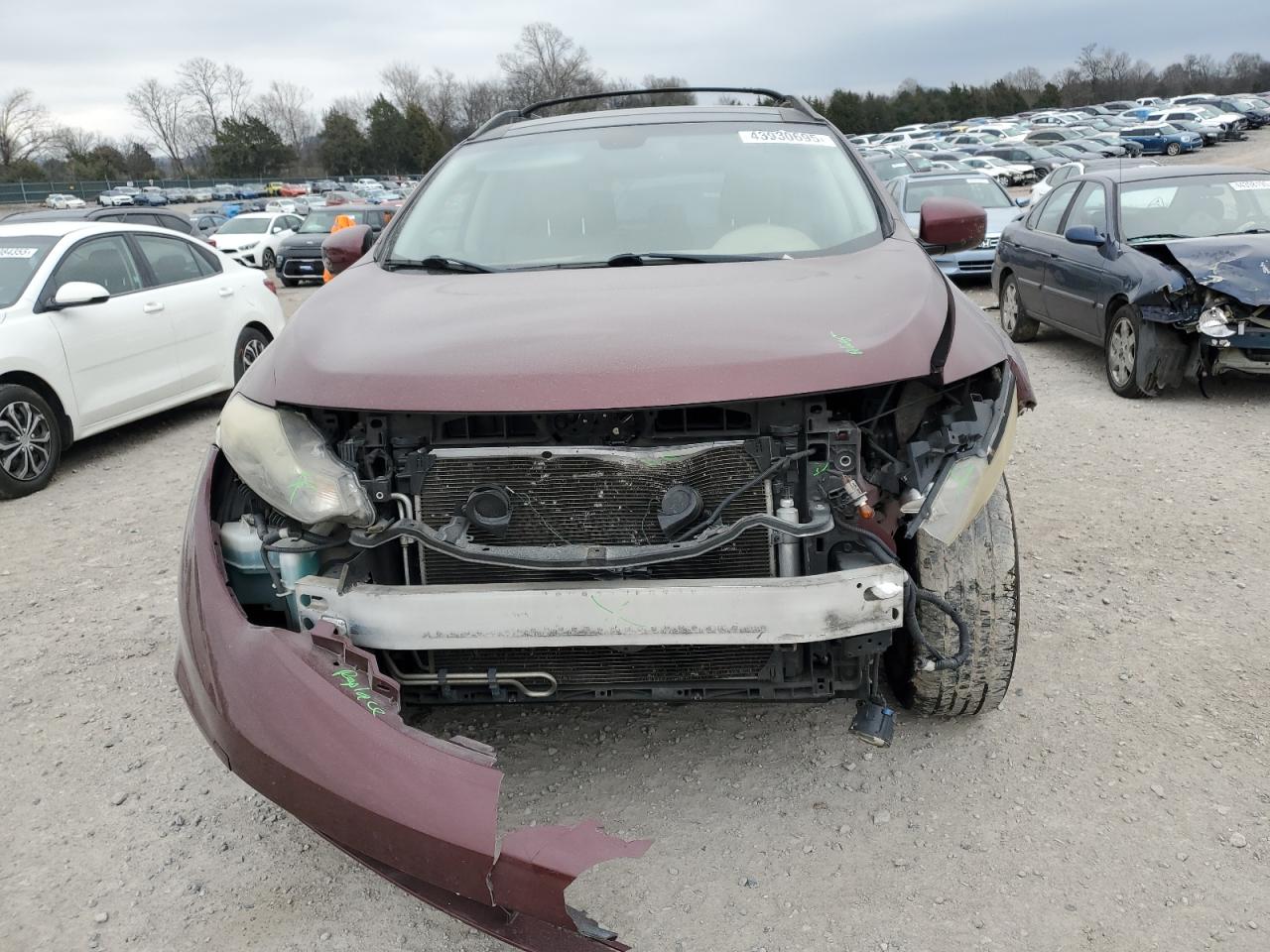 2012 Nissan Murano VIN JN8AZ1MW7CW221860 Copart auction photo, front end damage thumbnail 5