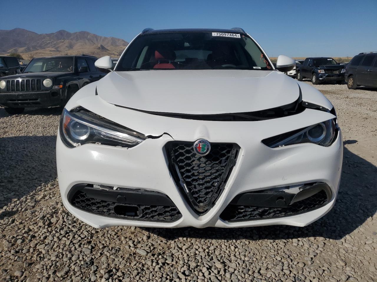 2018 Alfa Romeo Stelvio VIN ZASFAKBN5J7C17829 Copart auction photo, front end damage thumbnail 5