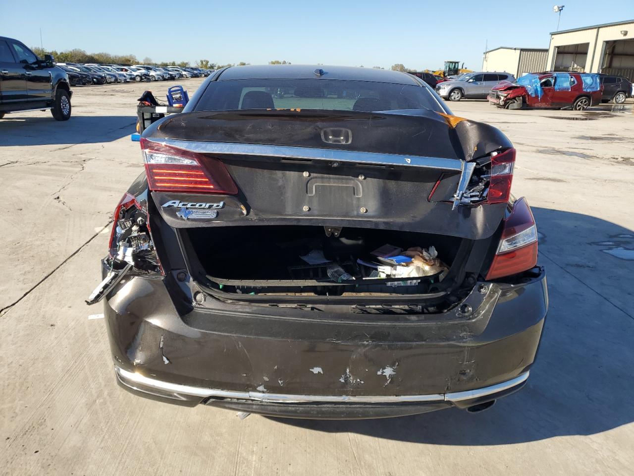 2017 Honda Accord VIN 1HGCR2F85HA125109 Copart auction photo, rear end damage thumbnail 6