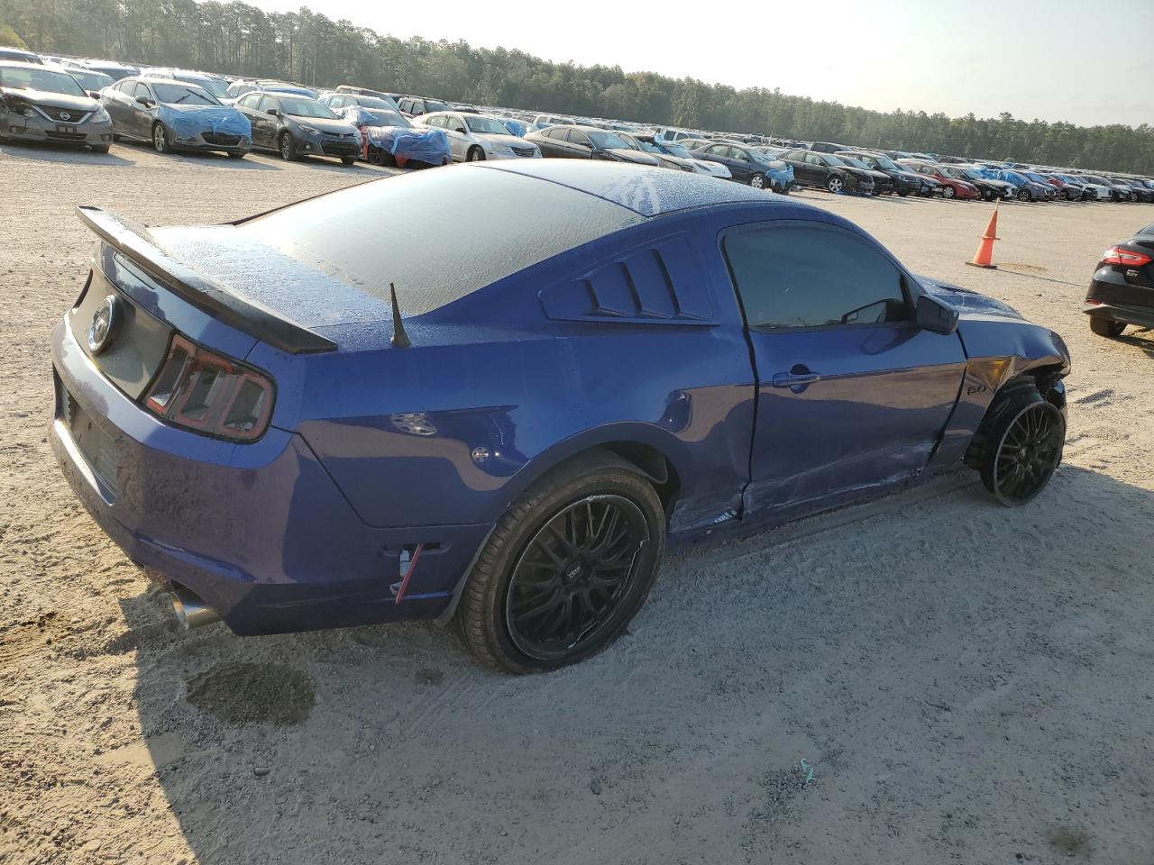 2014 Ford Mustang VIN 1ZVBP8CF7E5251124 Copart auction photo, frame damage damage thumbnail 3