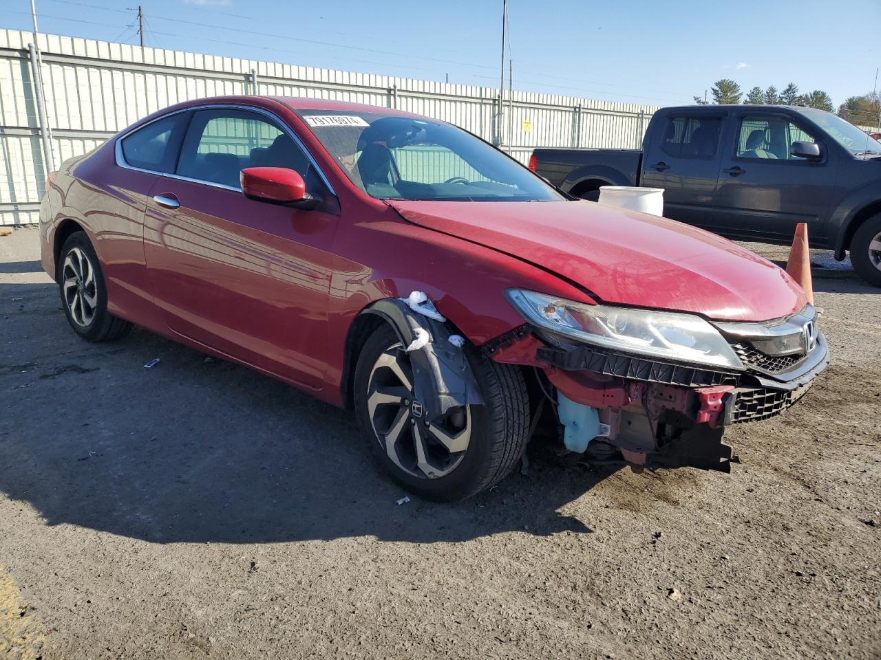 2016 Honda Accord VIN 1HGCT1B35GA011289 Copart auction photo, front end / side damage thumbnail 4