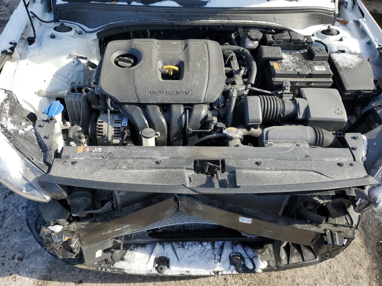 2021 KIA Forte VIN 3KPF24AD8ME332164 Copart auction photo, front end / side damage thumbnail 11