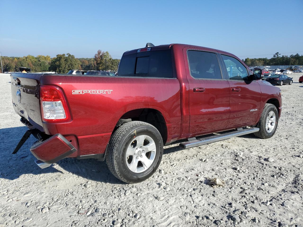 2021 RAM 1500 VIN 1C6RREFT1MN653934 Copart auction photo, rear end damage thumbnail 3