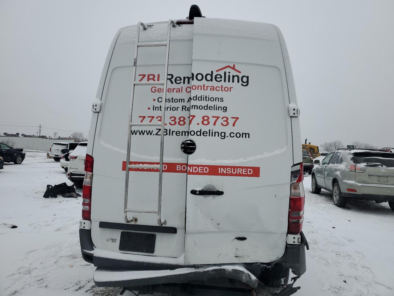 2017 Mercedes-Benz Sprinter VIN WD3PE7CD5HP523020 Copart auction photo, rear end damage thumbnail 6