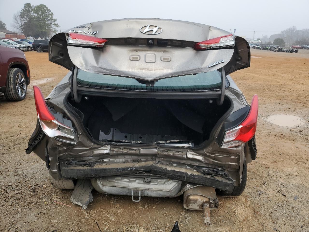 2013 Hyundai Elantra VIN 5NPDH4AE3DH341803 Copart auction photo, rear end / front end damage thumbnail 6