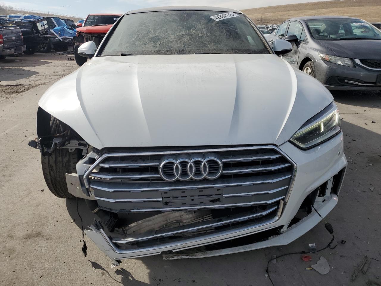 2018 Audi A5 VIN WAUENCF51JA007947 Copart auction photo, front end damage thumbnail 5