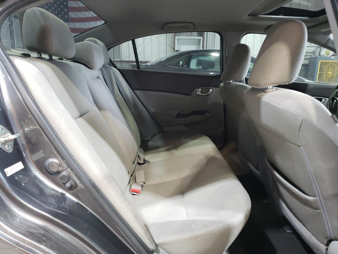2012 Honda Civic VIN 19XFB2F82CE081236 Copart auction photo, rear end / side damage thumbnail 10