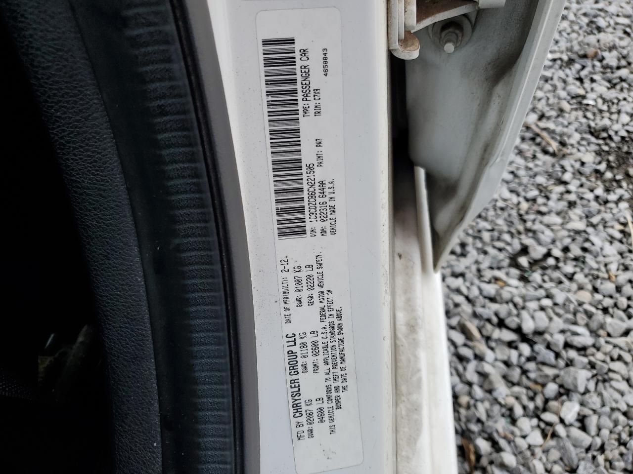2012 Dodge Avenger VIN 1C3CDZCB6CN221505 Copart auction photo, front end damage thumbnail 13