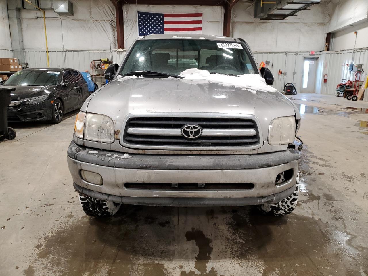 2002 Toyota Tundra VIN 5TBBT44172S236163 Copart auction photo, front end / all over damage thumbnail 5