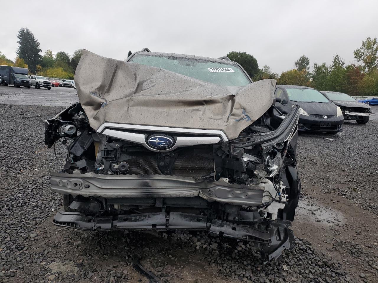 2019 Subaru Forester VIN JF2SKAGC8KH523409 Copart auction photo, front end damage thumbnail 5