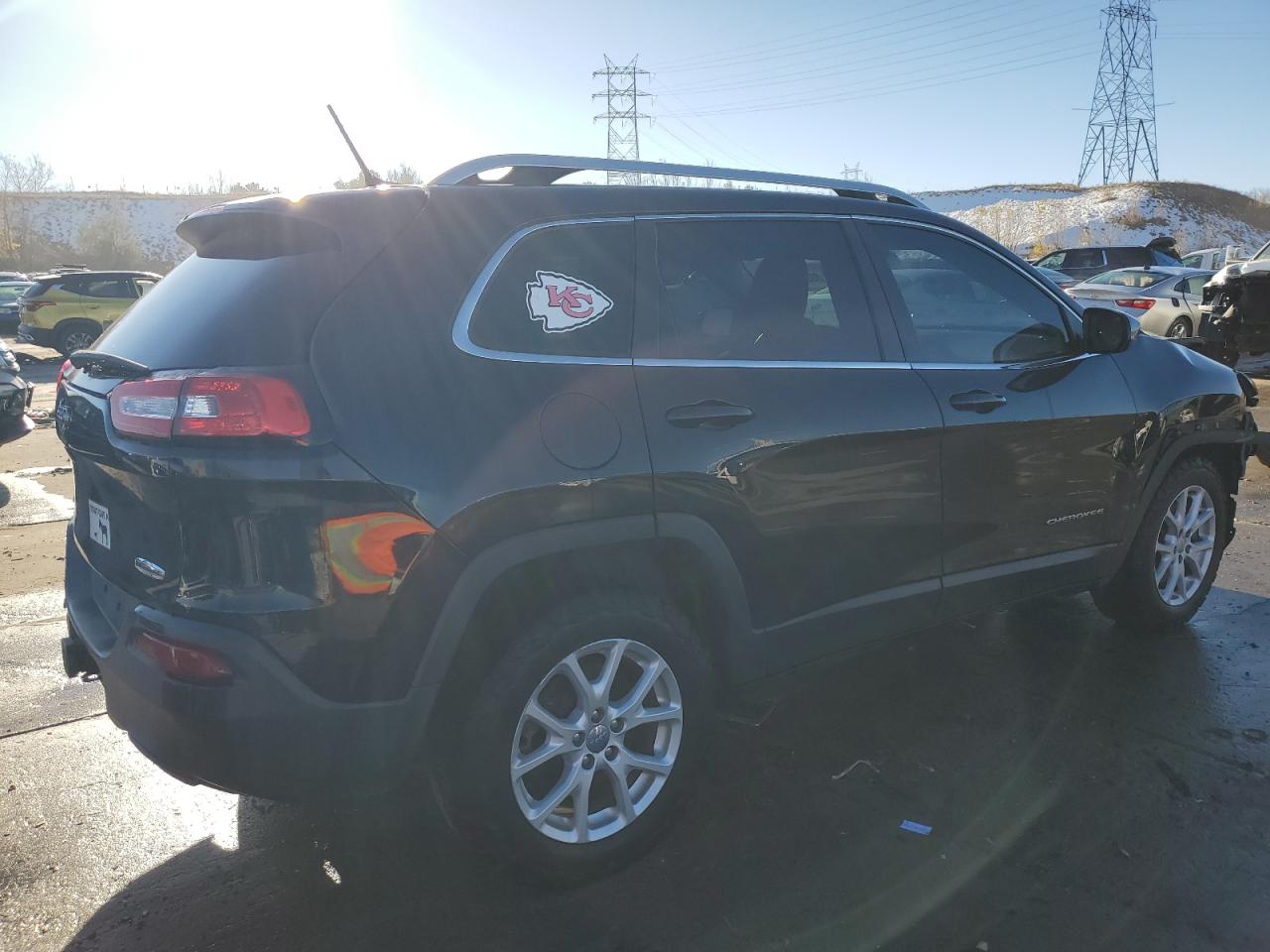 2014 Jeep Grand Cherokee VIN 1C4PJMCS7EW248573 Copart auction photo, front end / rear end damage thumbnail 3