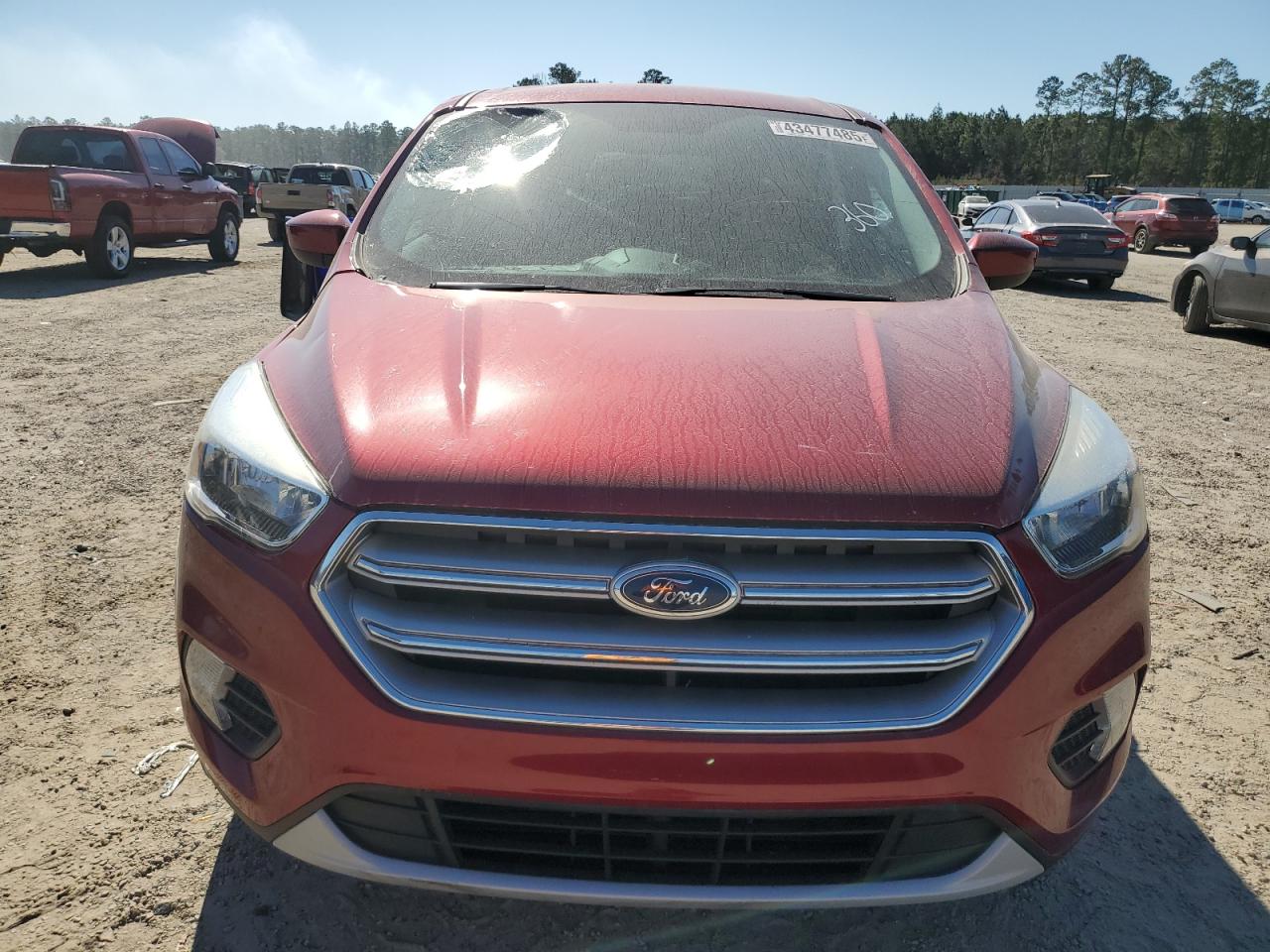 2017 Ford Escape VIN 1FMCU9GD6HUD50120 Copart auction photo, top/roof damage thumbnail 5
